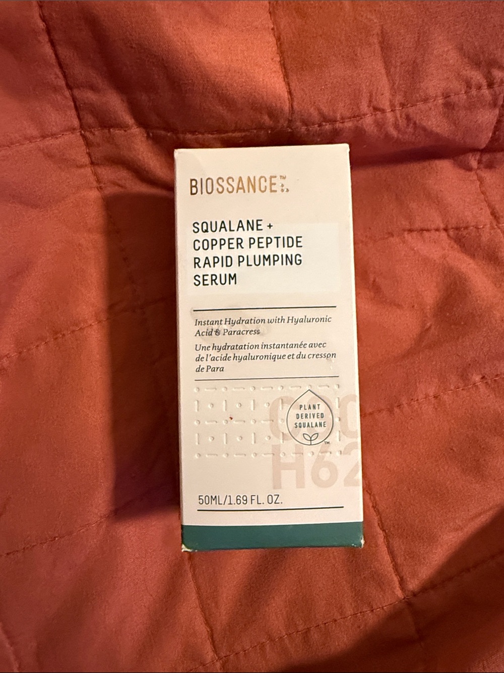 BIOSSANCE squalane + copper peptide rapid plumping serum